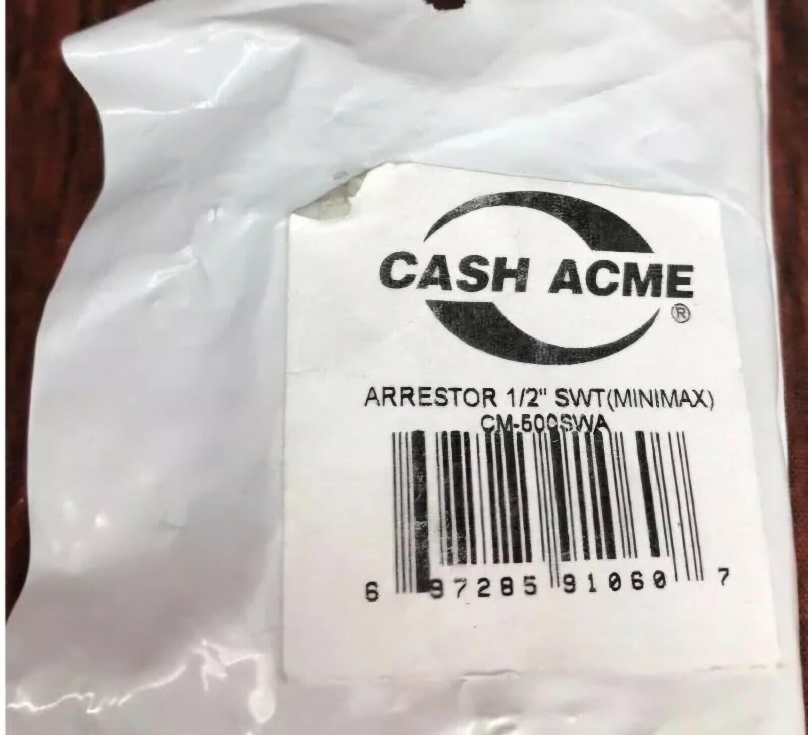 Cash Acme Water Hammer Arrestor CM-500SWA, 1/2", Sweat Fitting, Copper, Brass