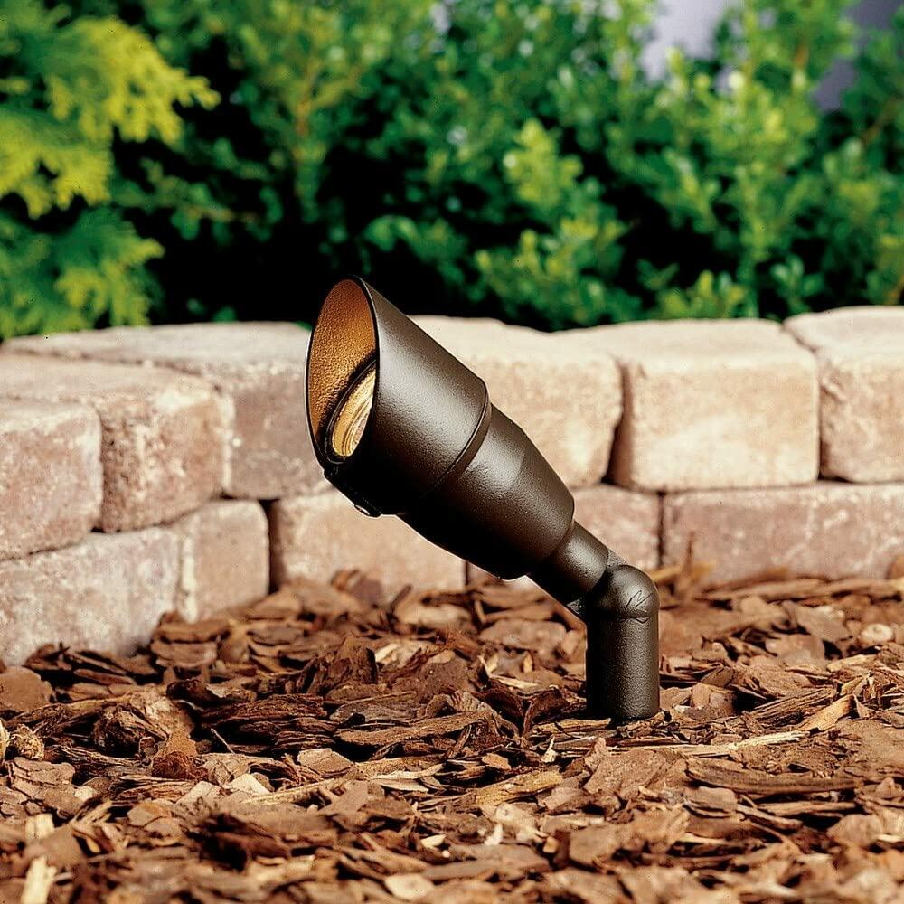 Kichler 7.5" Outdoor Accent Light in Textured Architectural Bronze, 12V LED