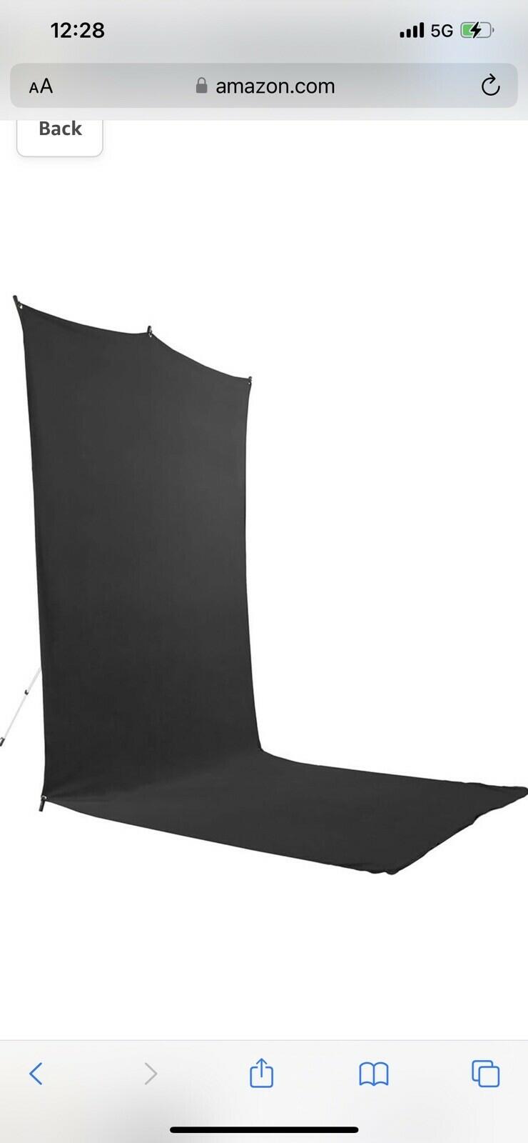 Universal 5' x 12' Travel Photo Video shoot Backdrop Kit White
