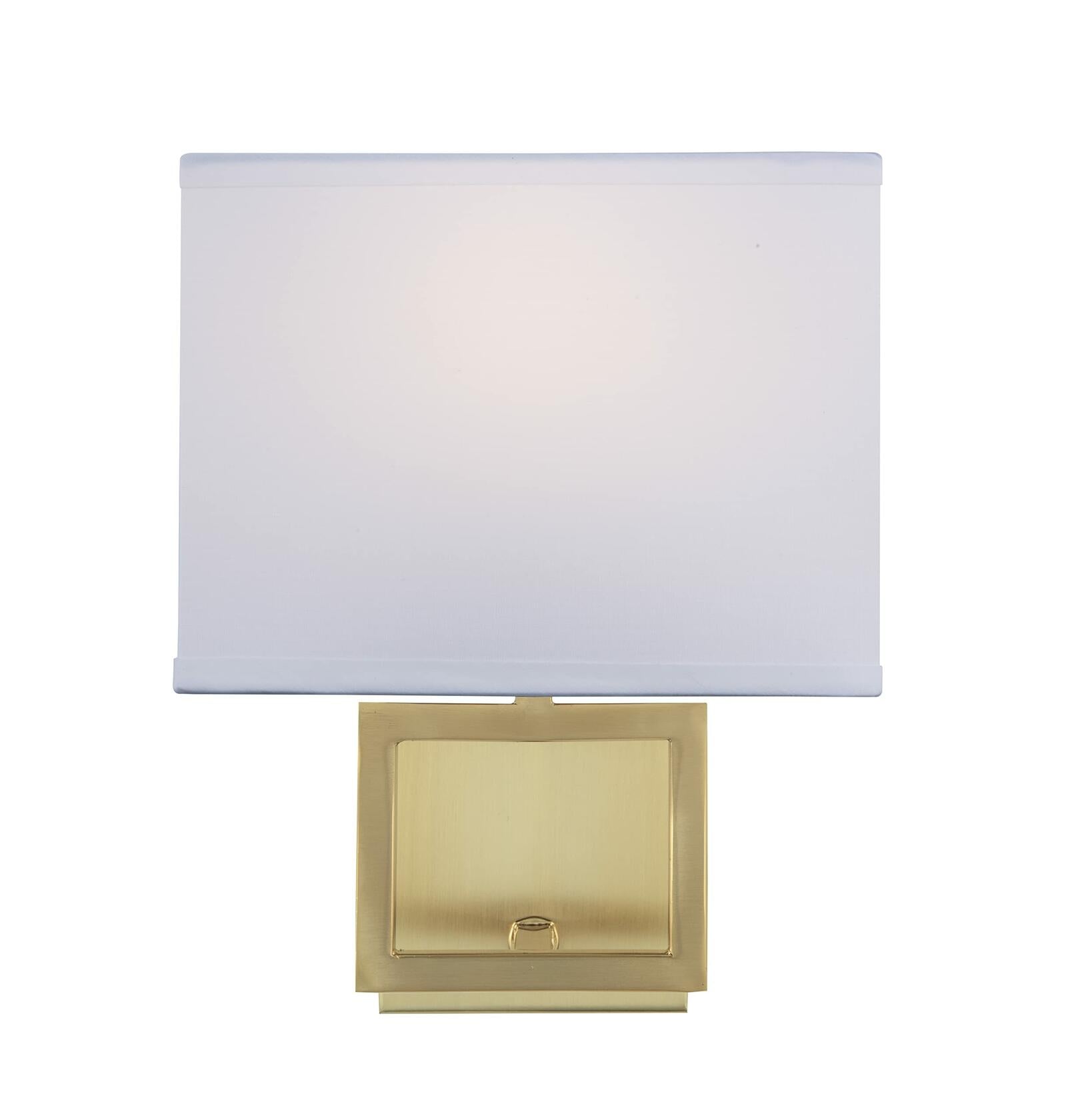 Brio Lighting Pressley Designer Wall Sconce with White Fabric Shade Available in