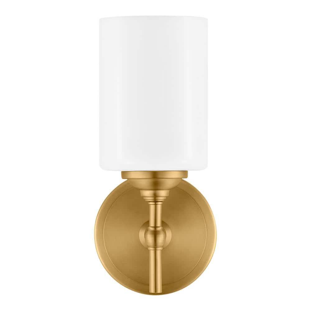 Home Decorators Collection Ayelen Matte Brass Indoor Wall Sconce