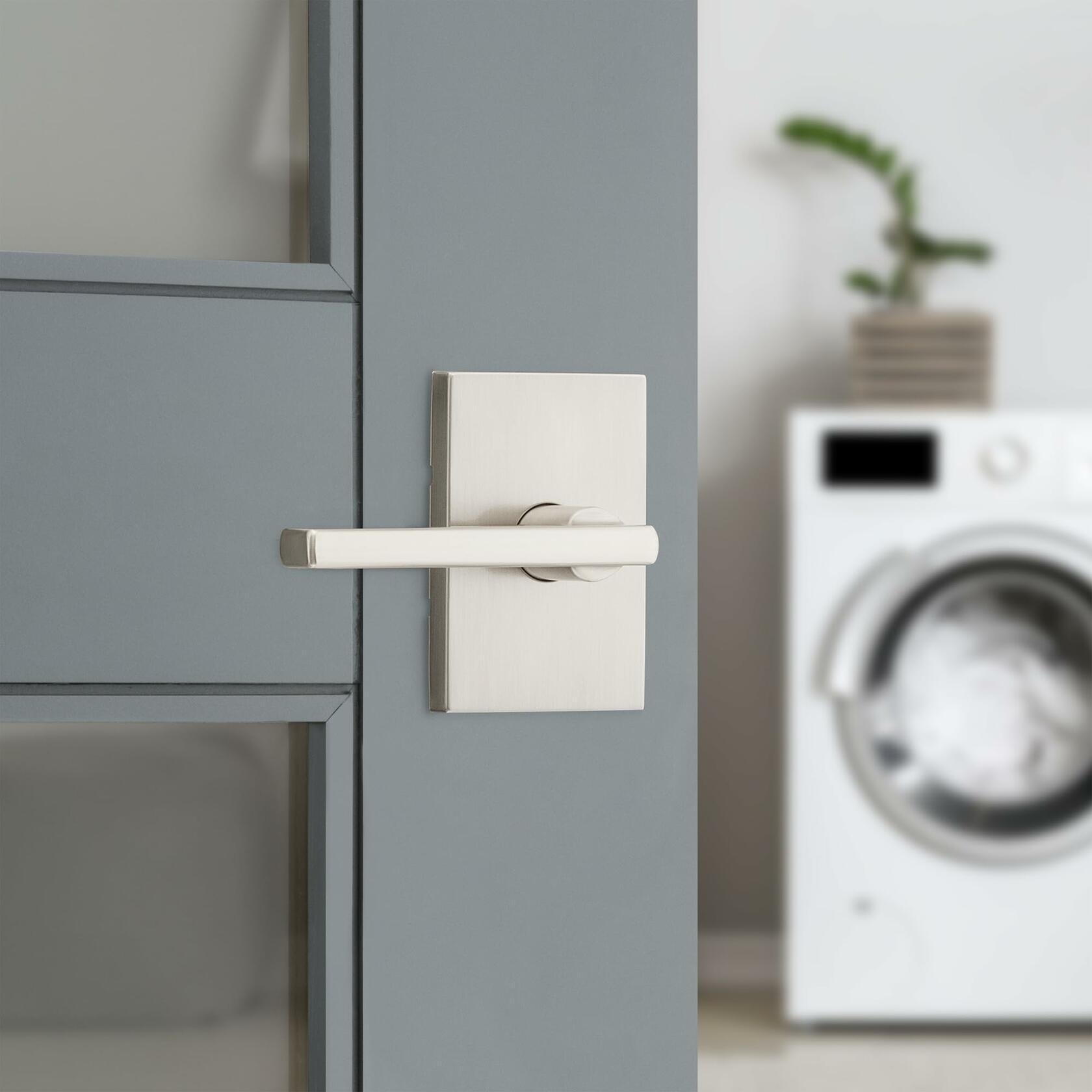 Kwikset Halifax Interior Passage Door Handle, Lever For Closet and Hallway
