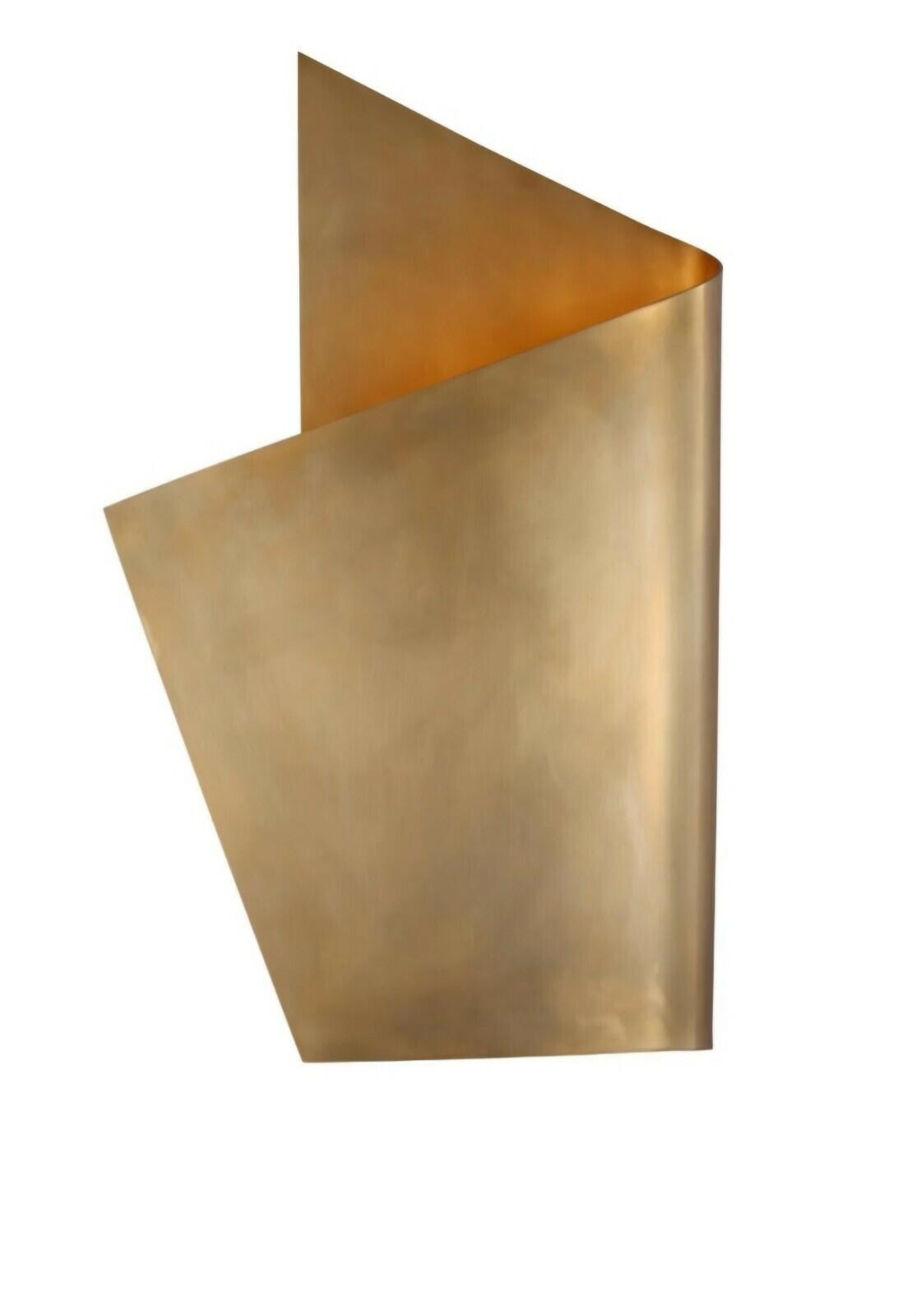 Visual Comfort 19” wall sconce By Kelly Wearstler In Antique Brass