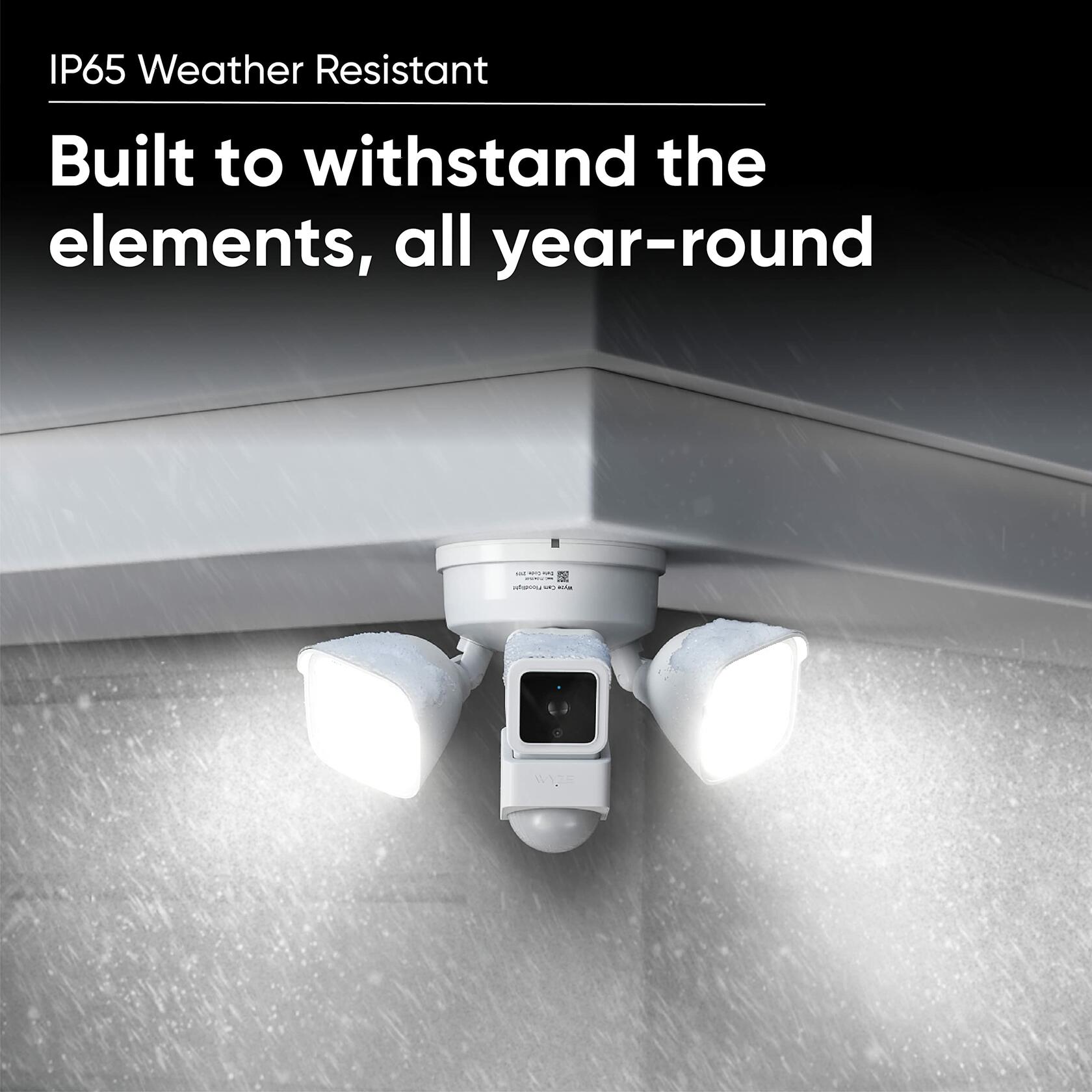 Wyze Cam Floodlight with 2600 Lumen LEDs, Wired 1080p HD IP65 Outdoor Smart