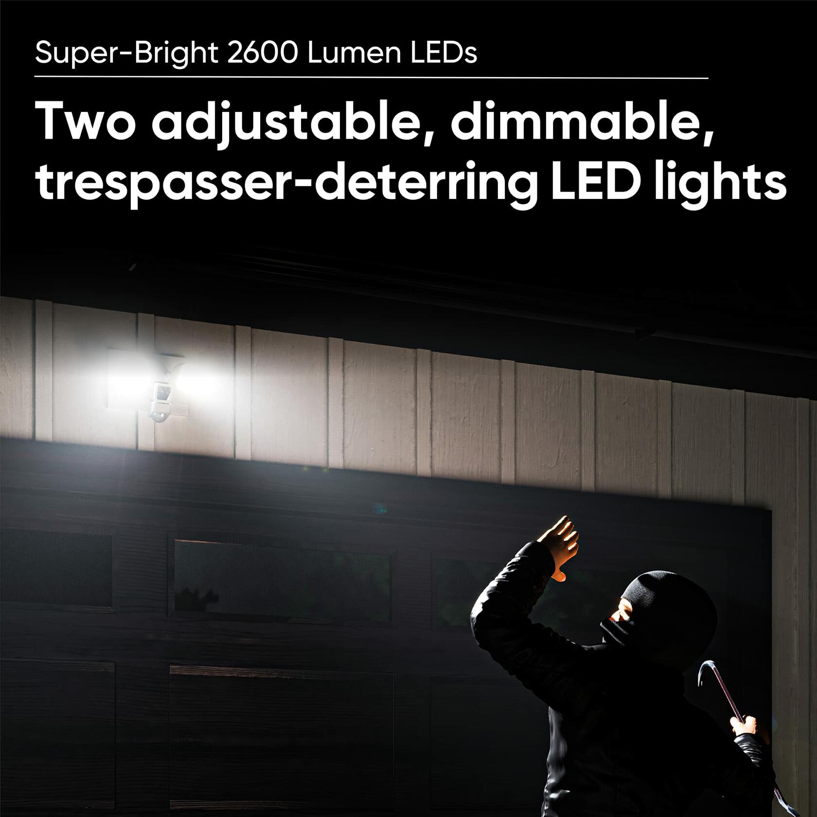 Wyze Cam Floodlight with 2600 Lumen LEDs, Wired 1080p HD IP65 Outdoor Smart