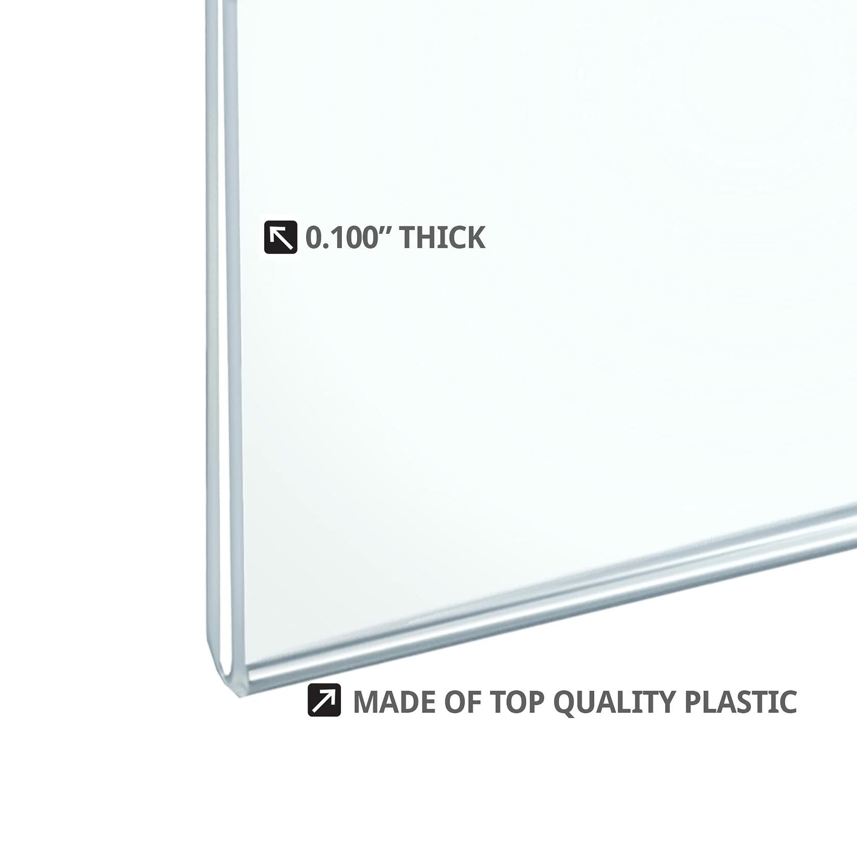 Azar Displays 162711 14-Inch Width by 11-Inch Height Wall U-Frame with Pre-Cut