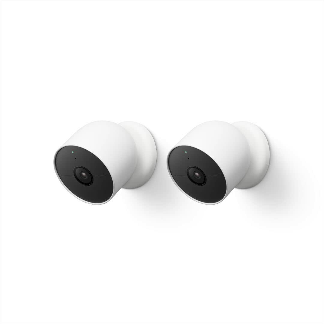 Google Nest Cam Outdoor or Indoor, Battery - 2nd Generation - 2 Count (Pack of