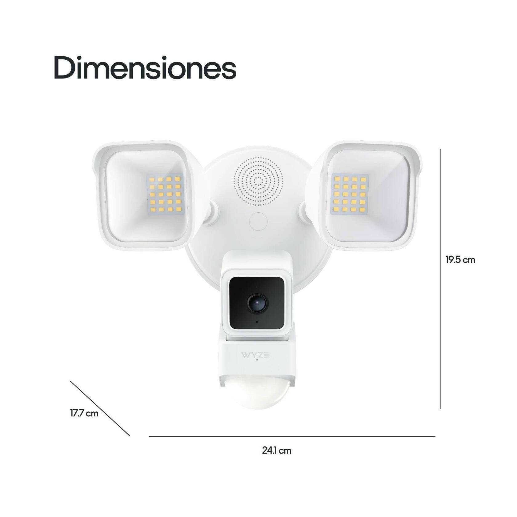 Wyze Cam Floodlight with 2600 Lumen LEDs, Wired 1080p HD IP65 Outdoor Smart