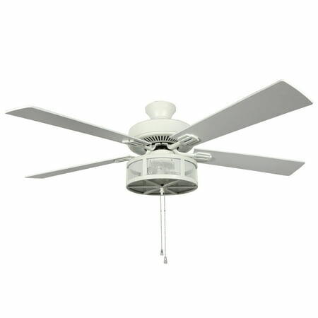 River of Goods 52 Mae Alabaster LED Ceiling Fan with Light