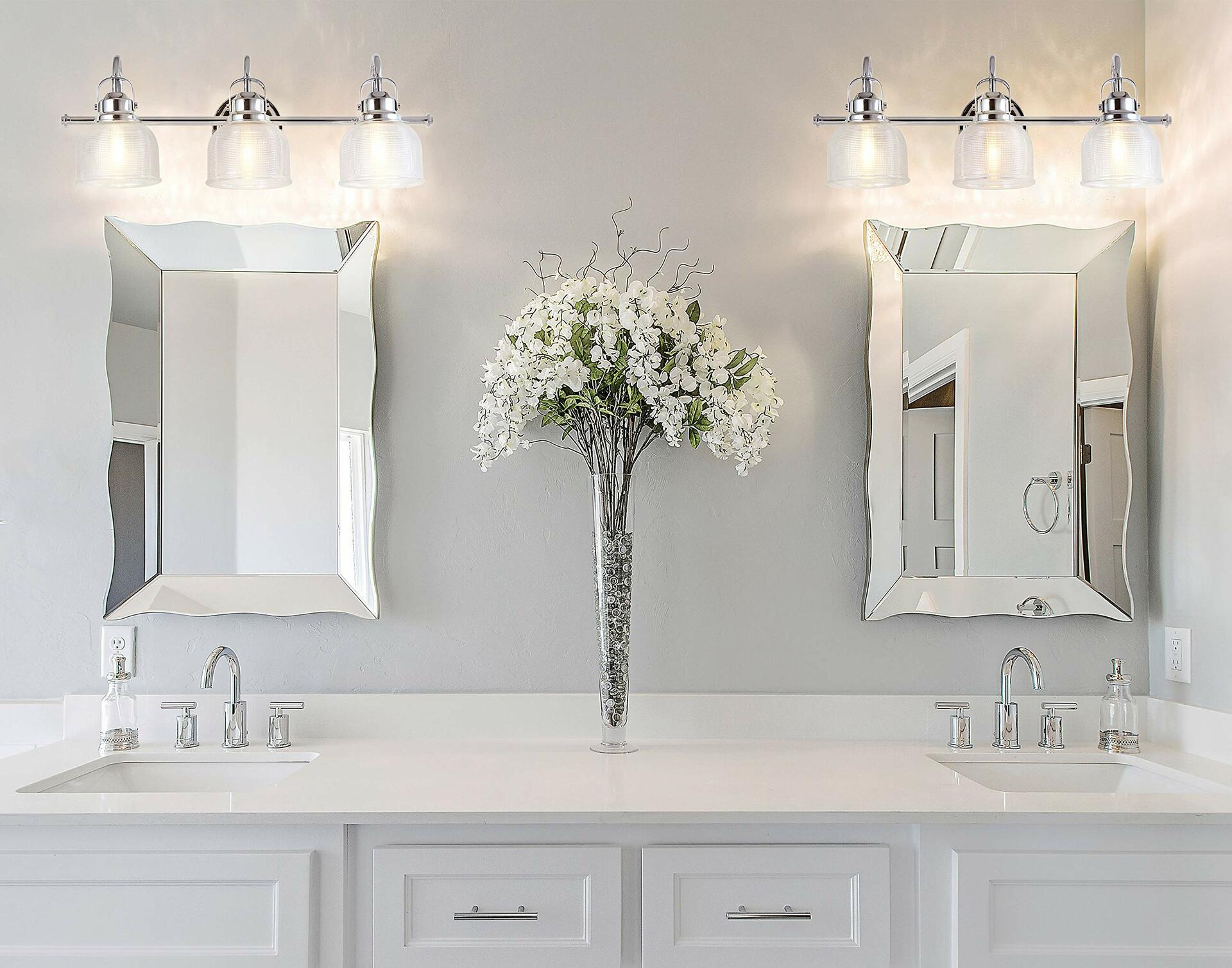 JONATHAN Y JYL7409A Virginia 25.25" Metal Glass LED Vanity Light 2700K LED 4W