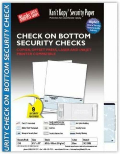 Kan't Kopy Blank/USA Kant Kopy Blank/USA Security Check on Bottom Paper; 8 1/2 x