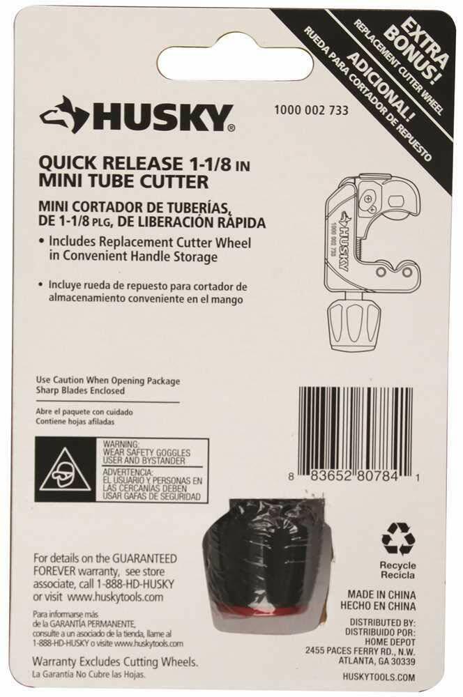 Husky Quick Release 1-1/8 in. Mini Tube Cutter