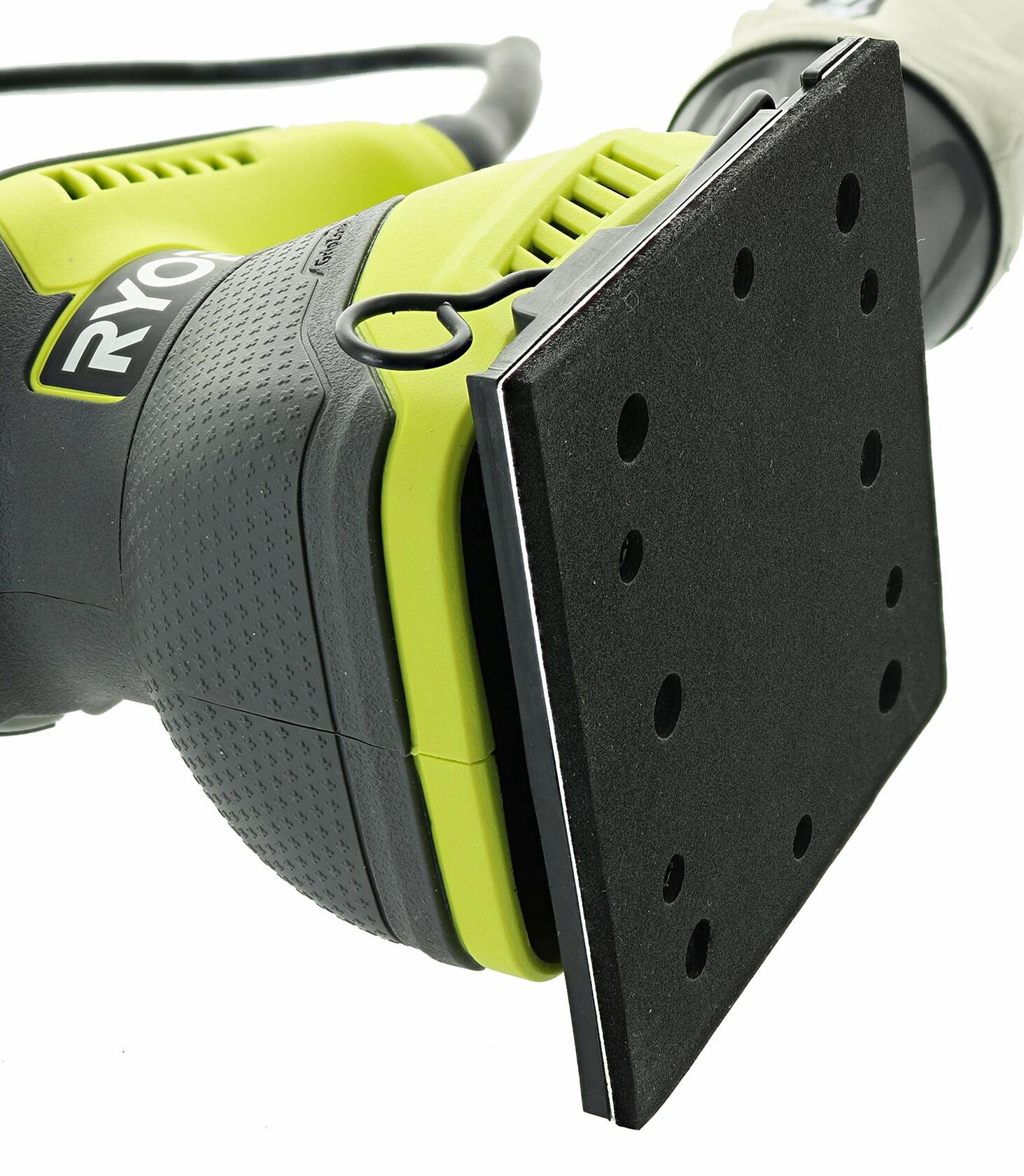 Ryobi S652DGK Corded 2 Amp 1/4 Inch 14,000 OBM Squared Orbital Finishing Sheet