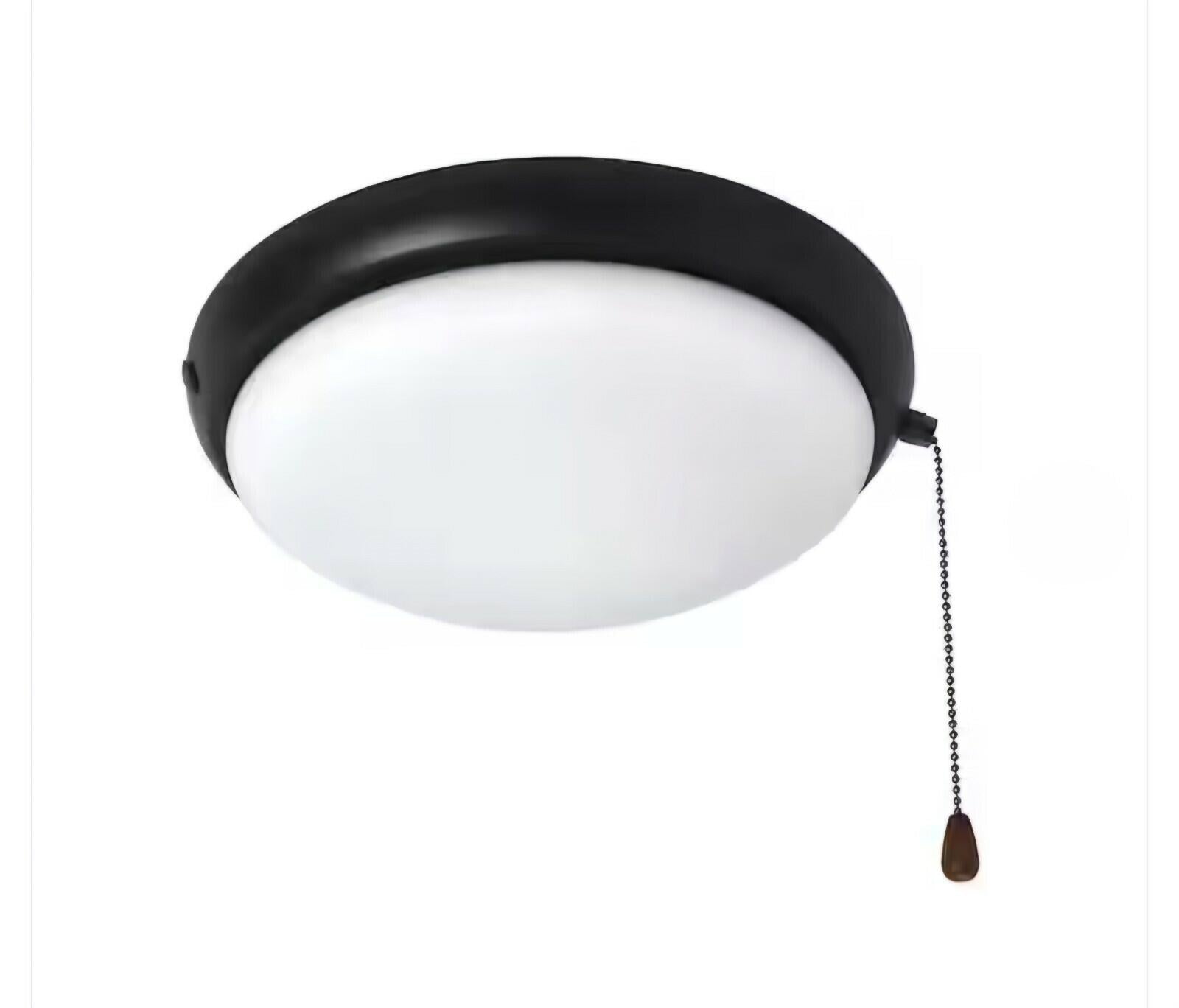 Hampton bay 91602 2-Light Oil Rubbed Bronze Ceiling Fan Moon LED Light Kit
