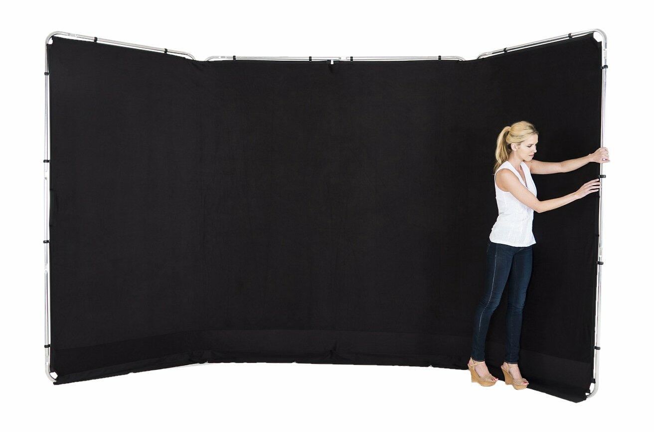 Lastolite LL LB7621 13-Feet Panoramic Background Black 4M