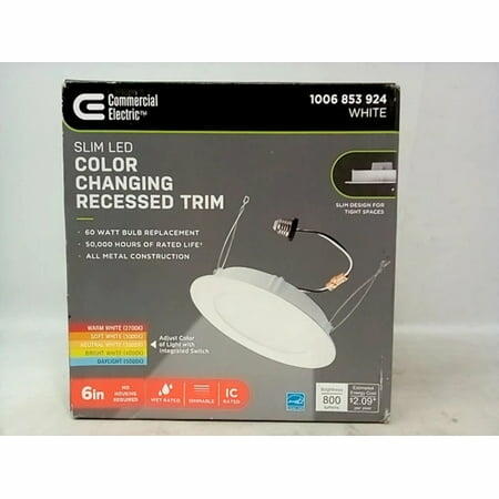 6 in. LED Retrofit Ultra-Slim Recessed Light Trim