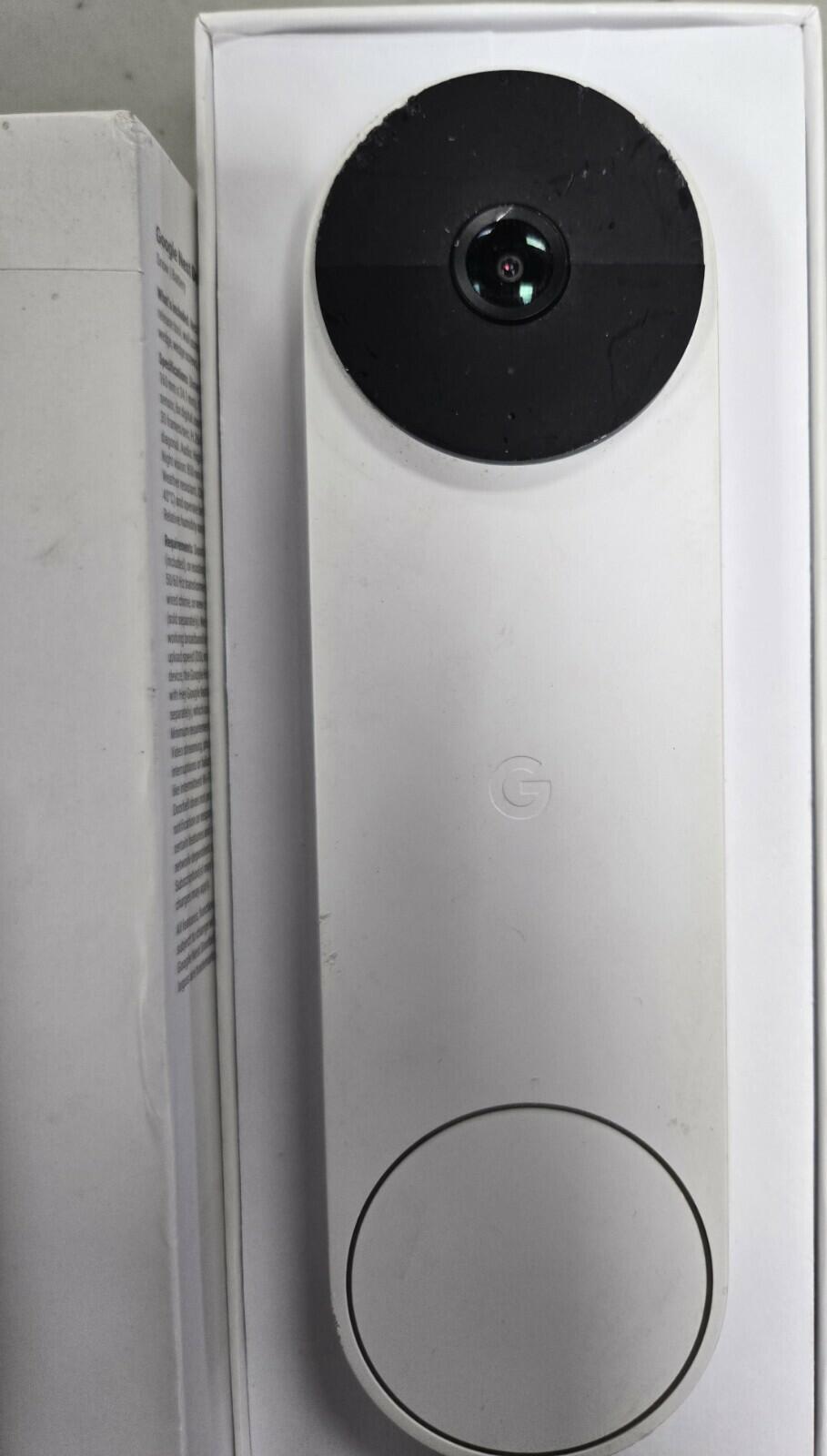 Google Nest Doorbell, Battery - Snow