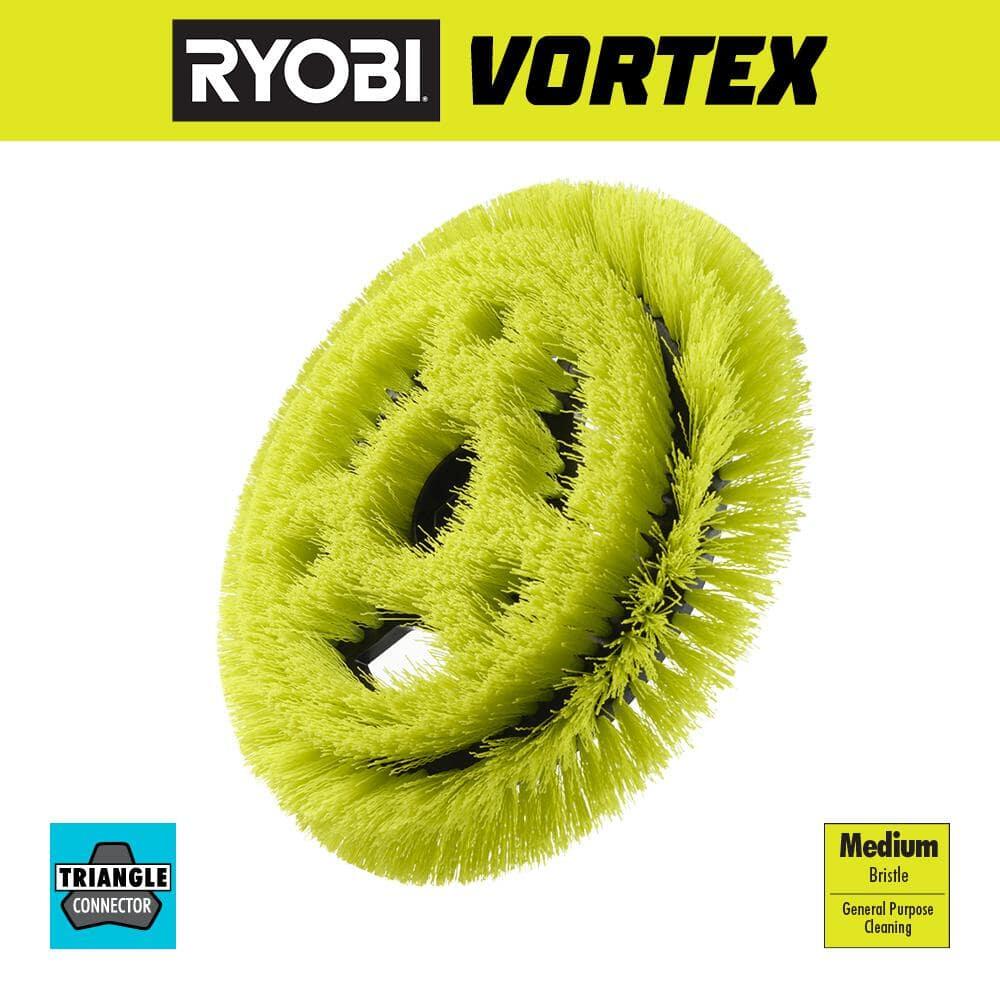 Ryobi 9 in. VORTEX Medium Bristle Brush