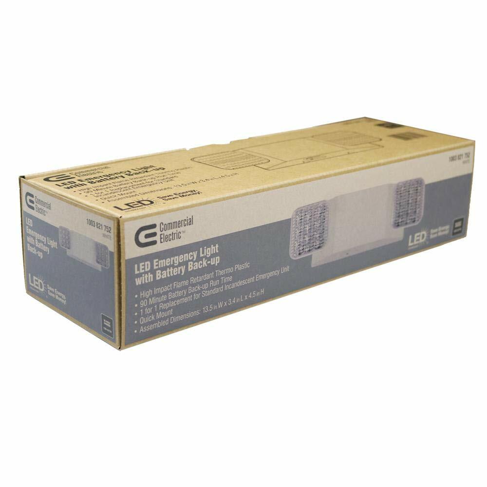 Commercial Electric Rectangle 11-Watt with Ni-Cad 6.0-Volt Battery White