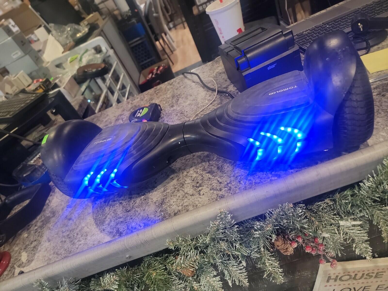 Tomoloo Hoverboard With Bluetooth Speaker, LED Color Changing Lights And Charger