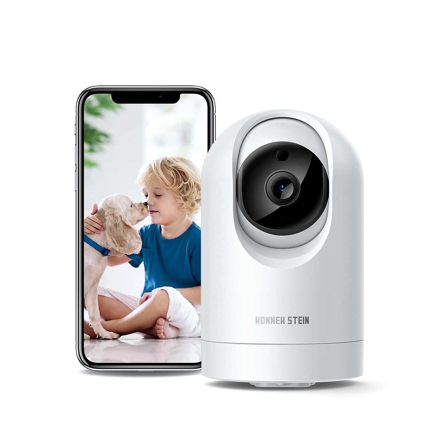KONNEK STEIN 1080P Security Camera(2.4G Only), Baby Monitor 360-Degree for Home