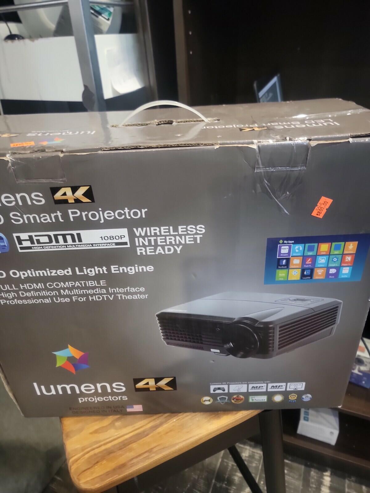 4K LED projector, wifi, bluetooth,  3D