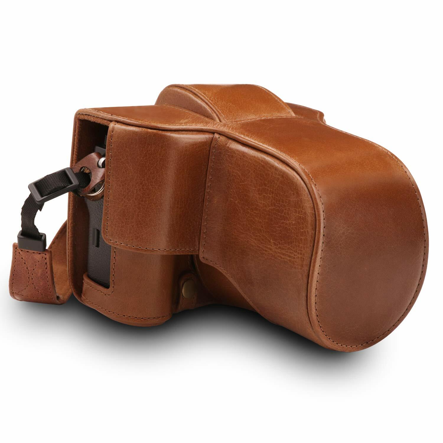 MegaGear MG1551 Ever Ready Genuine Leather Camera Case for Fujifilm X-T3 (XF23mm