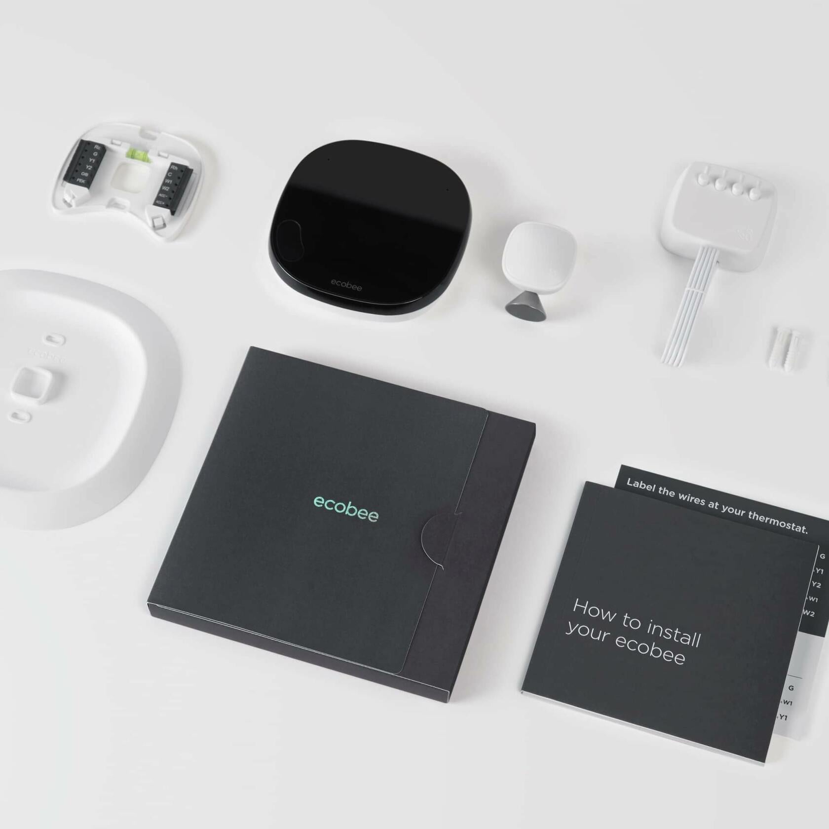 ecobee SmartThermostat with Voice Control - Programmable Wifi Thermostat - Works