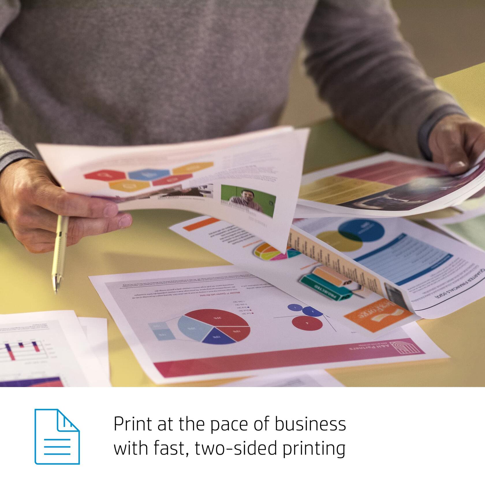 HP Color LaserJet Pro M255dw Wireless Laser Printer, Remote Mobile Print, Duplex Printing, Works with Alexa (7KW64A), White