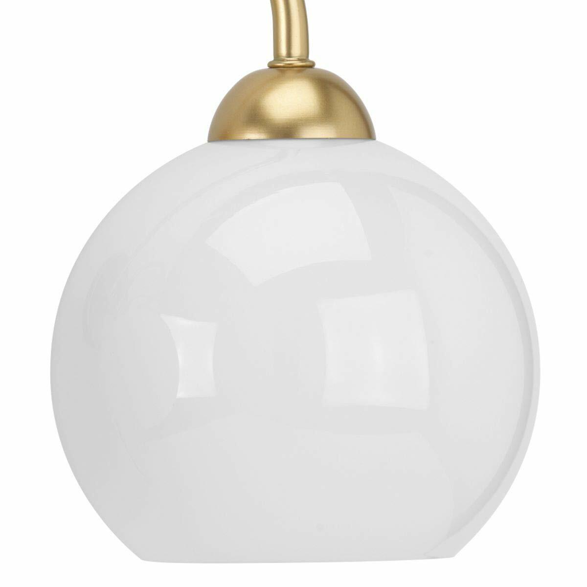 Progress Lighting Carisa Opal Glass Mid-Cen Bath Vanity Light Vintage Gold