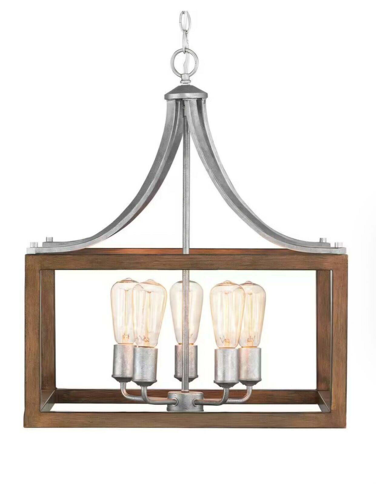 Home Decorators Collection 7949HDCGLDI BoswellQuarter 5-Light Galvanized Pendant