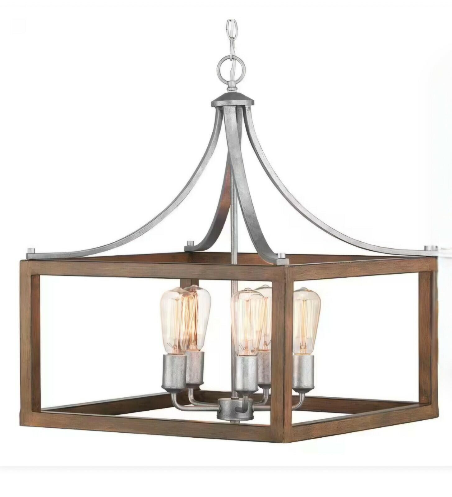 Home Decorators Collection 7949HDCGLDI BoswellQuarter 5-Light Galvanized Pendant