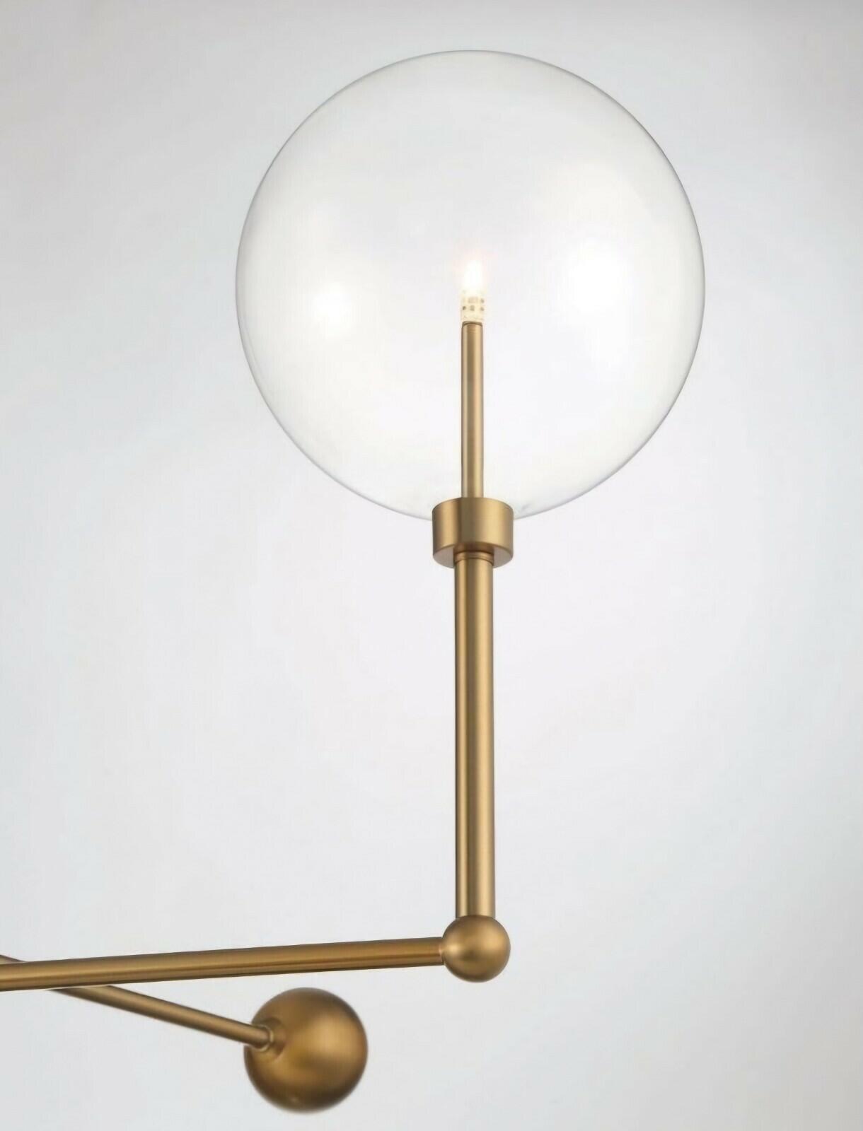 Savoy Meridian 3 Light Chandelier, English Bronze/Clear - M100100ORB