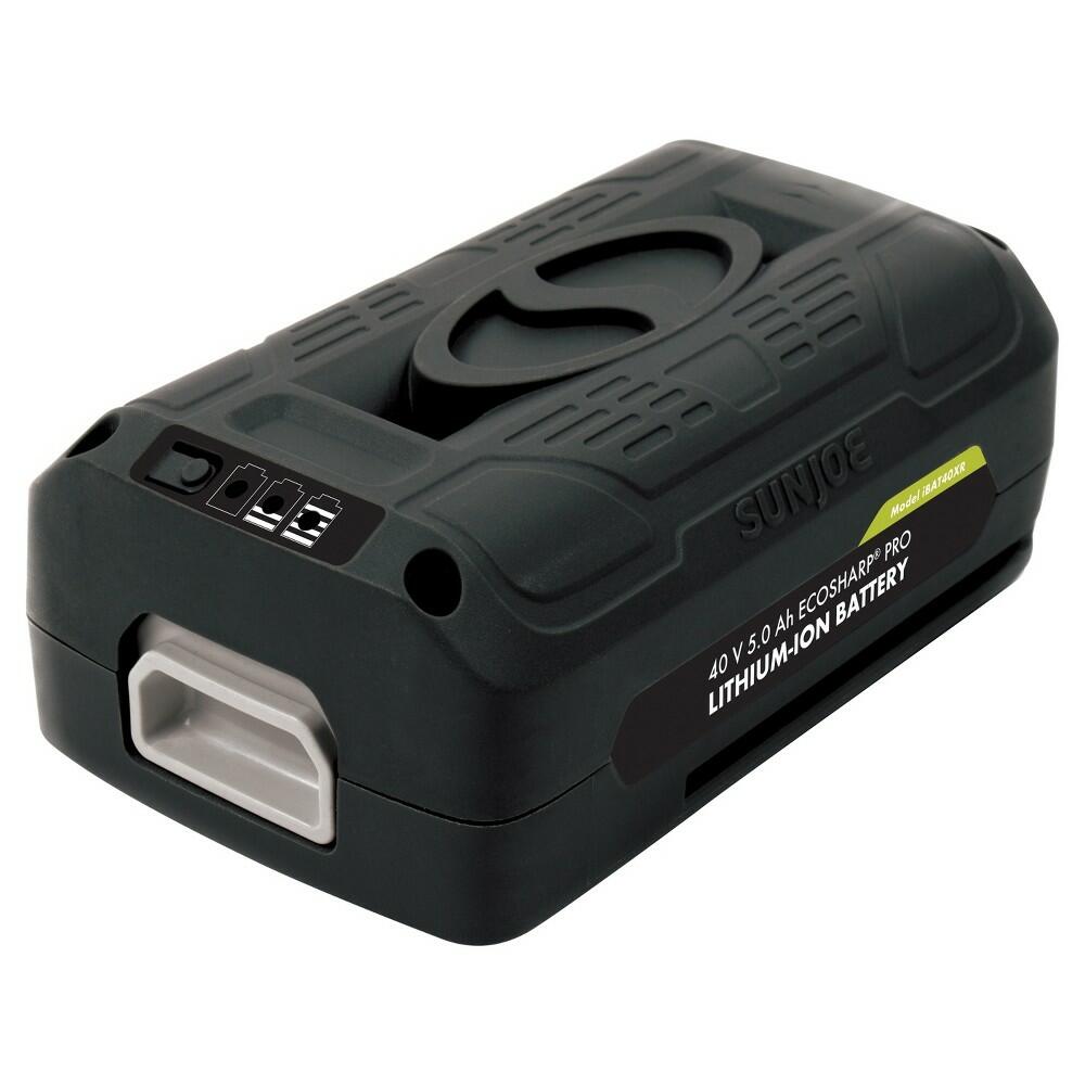 Snow Joe + Sun Joe iONMAX iBAT40XR EcoSharp® Pro Lithium-Ion Battery 40 Volt 5.0 Ah