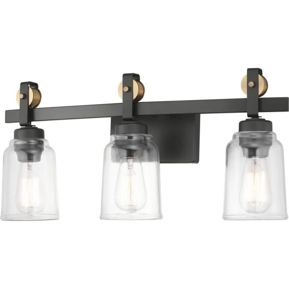 Home Decorators Collection Knollwood 3-Light Antique Bronze Vanity Light with