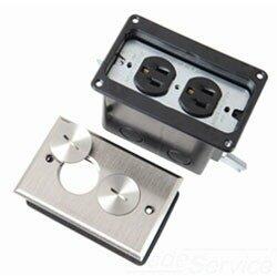 Pass & Seymour FB1-TR-DR-N 1-Gang Floor Box Assembly 4 Inch Depth 20.5 Cubic-Inch Swing Bracket Mount