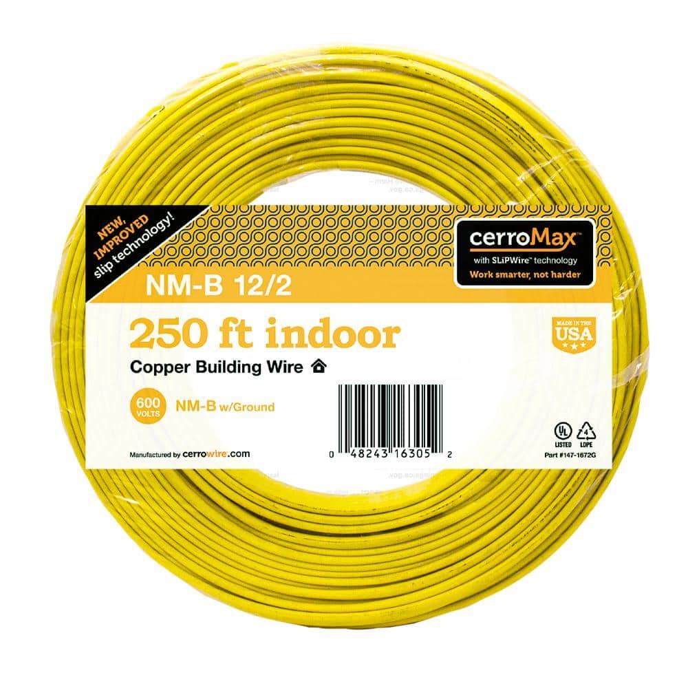 Marmon Home Improvement 147-1672G 250 ft. 12 By 2 Non-Metallic Sheathed Cable With Ground