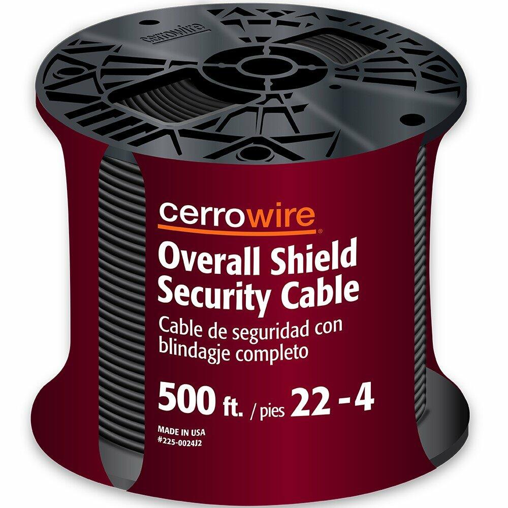CERRO 225-0022J 500-Feet 22/2 Shielded Security Wire, 22-Gauge, 2 Ground