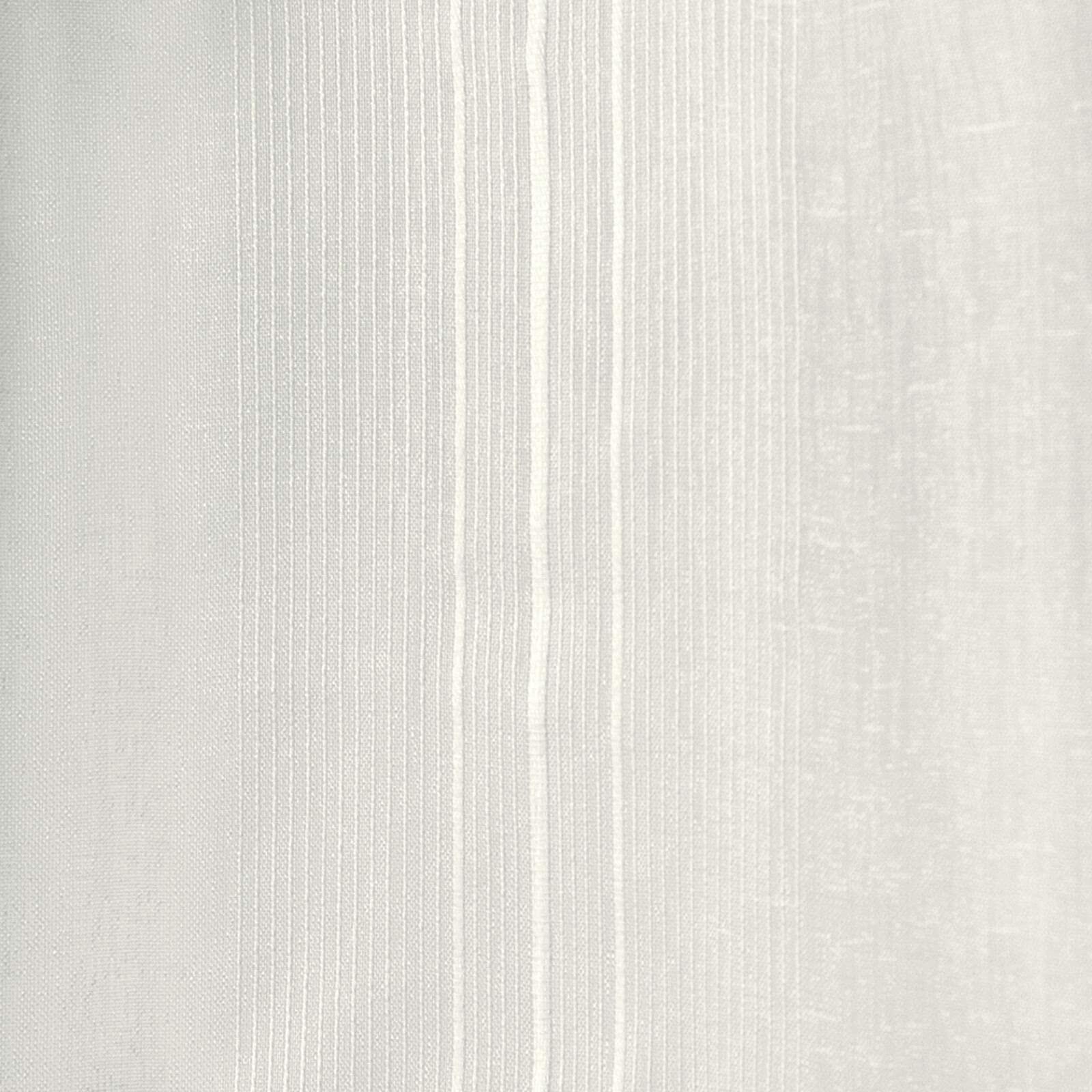 Exclusive Home Penny Sheer Embellished Stripe Grommet Top Curtain Panel Pair, 50"x96", Off-White