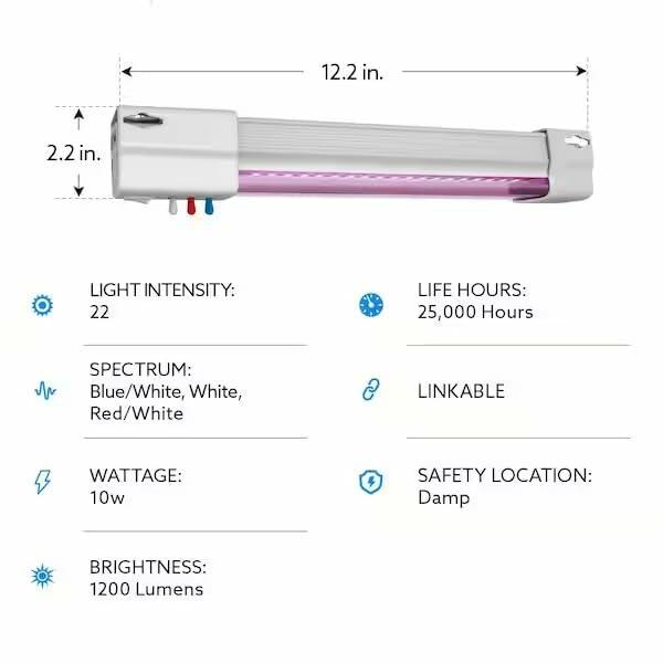 Feit Electric 74354 - GLP12ADJS/VM13.5WLED Indoor Horticulture LED Fixture