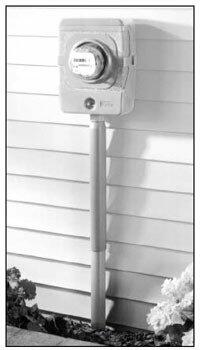 Carlon E954LXX Slip Meter Riser, NPT, PVC, Gray