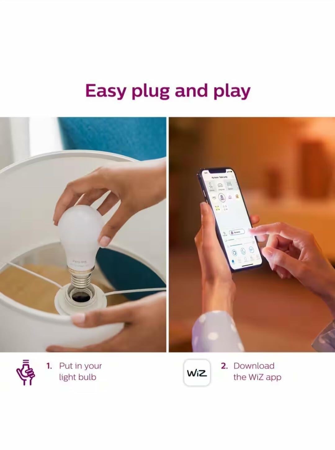 Philips Smart LED Bulb 8.8W (Eq.60W) A19 E26