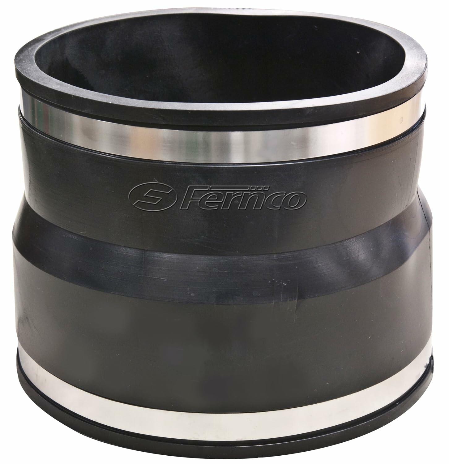 Fernco P1051-66 6" Flexible PVC Pipe Coupling for Asbestos Concrete or Ductile Iron to Clay, Plastic or Steel Plumbing Waste Connections