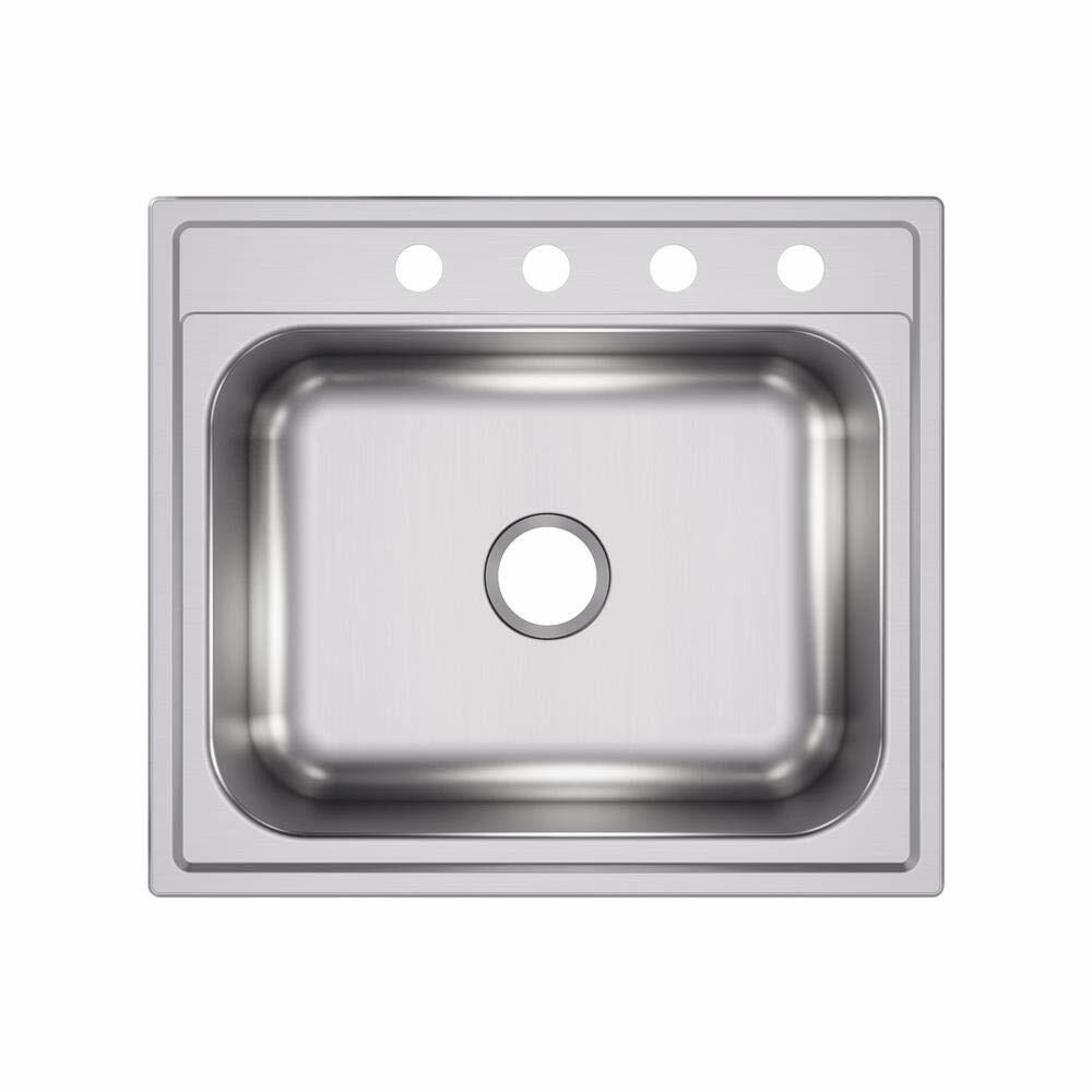 ELKAY HDSB252294 25IN 4-H SGL BWL Sink SS