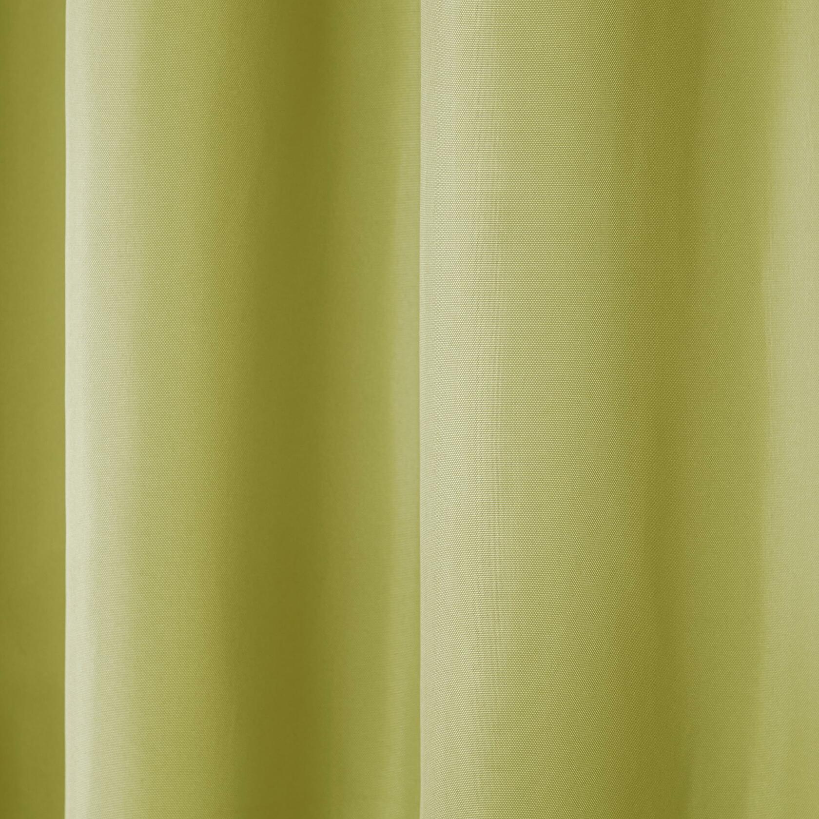 TOWN & COUNTRY BASICS Cabana Solid Heavyweight Indoor Outdoor Curtains, Light Filtering Opacity with Grommet Top, Water Repellent, 2-Pack Set, 54"x96", Kiwi Green