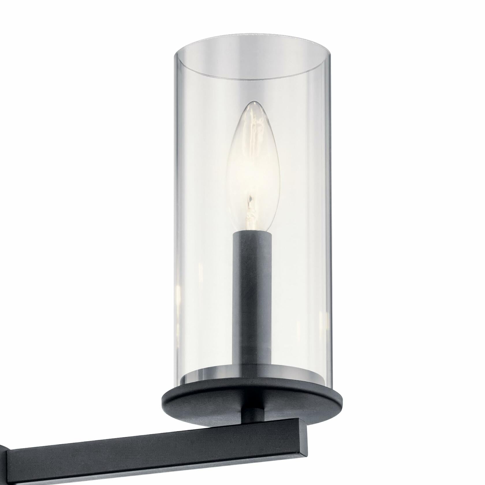 KICHLER 43999BK Crosby Chandelier, 5-Light 300 Total Watts, Black