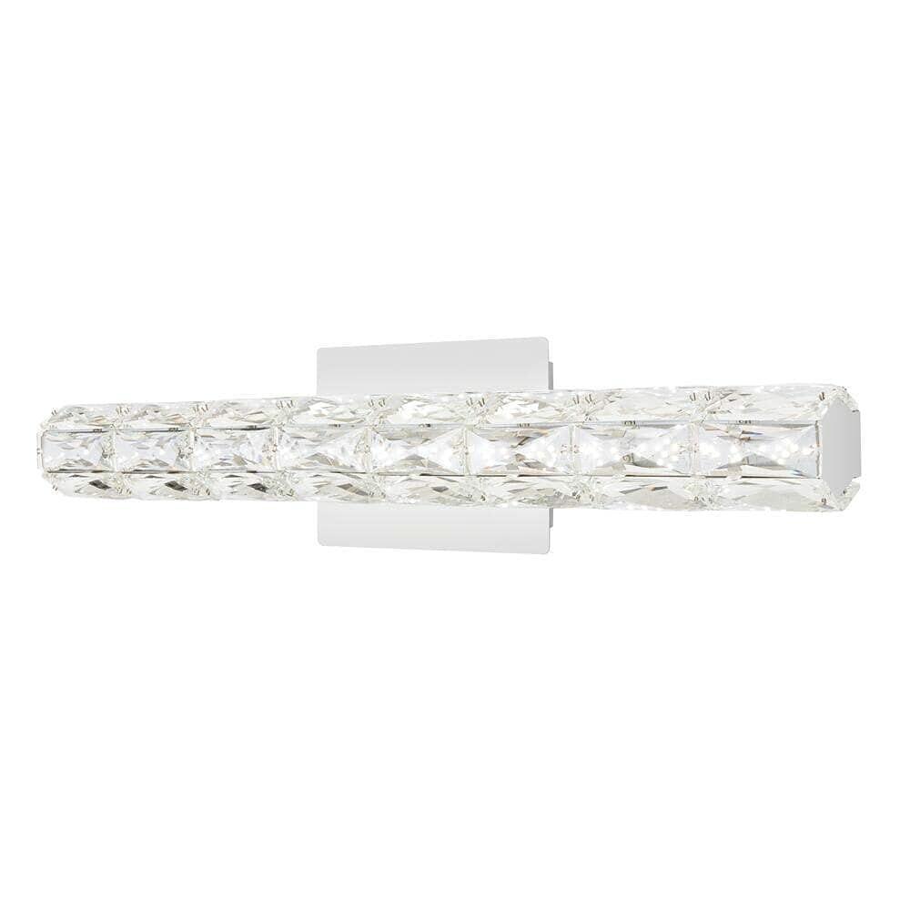 Keighley 18 in. Chrome LED Crystal Vanity Light Bar