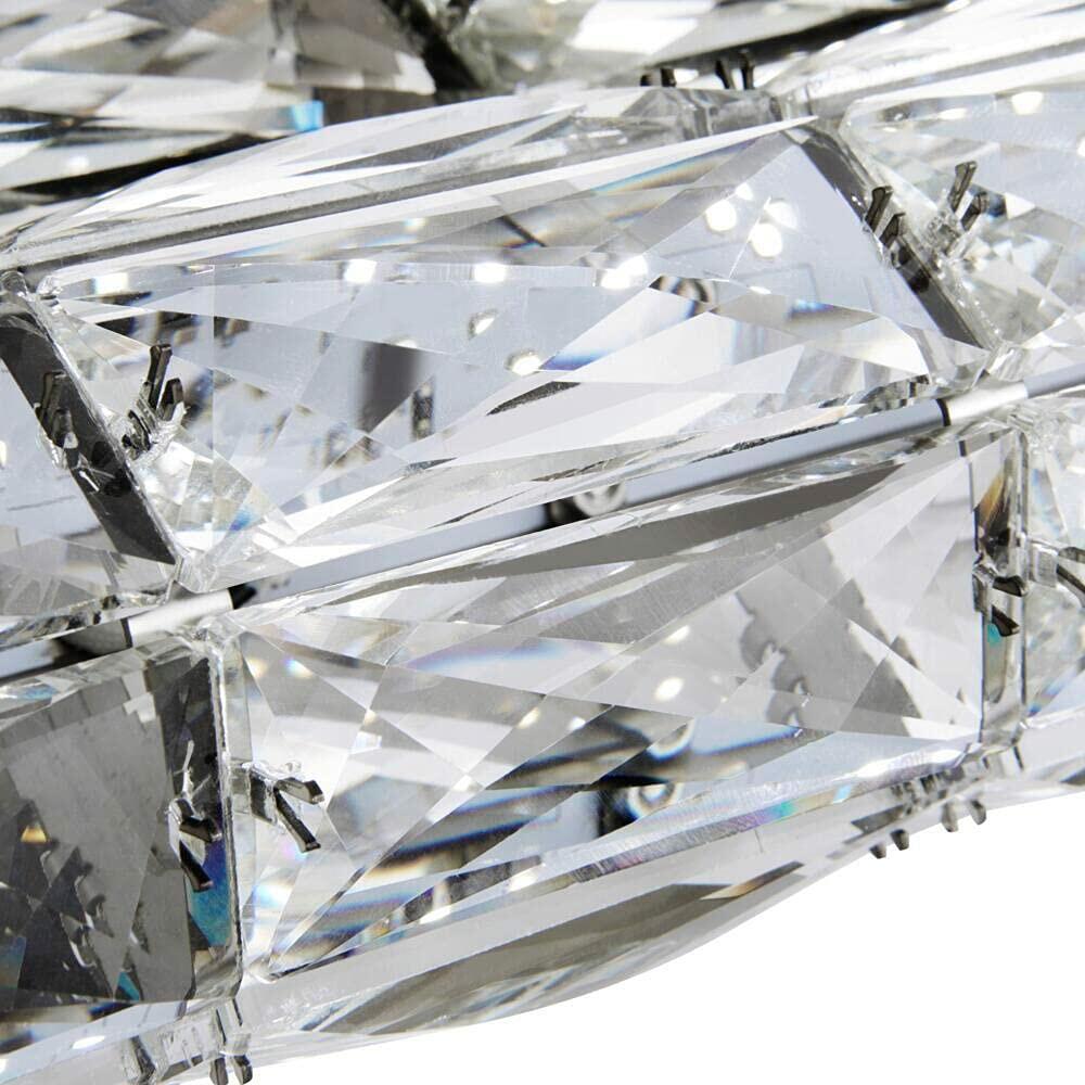 Keighley 18 in. Chrome LED Crystal Vanity Light Bar