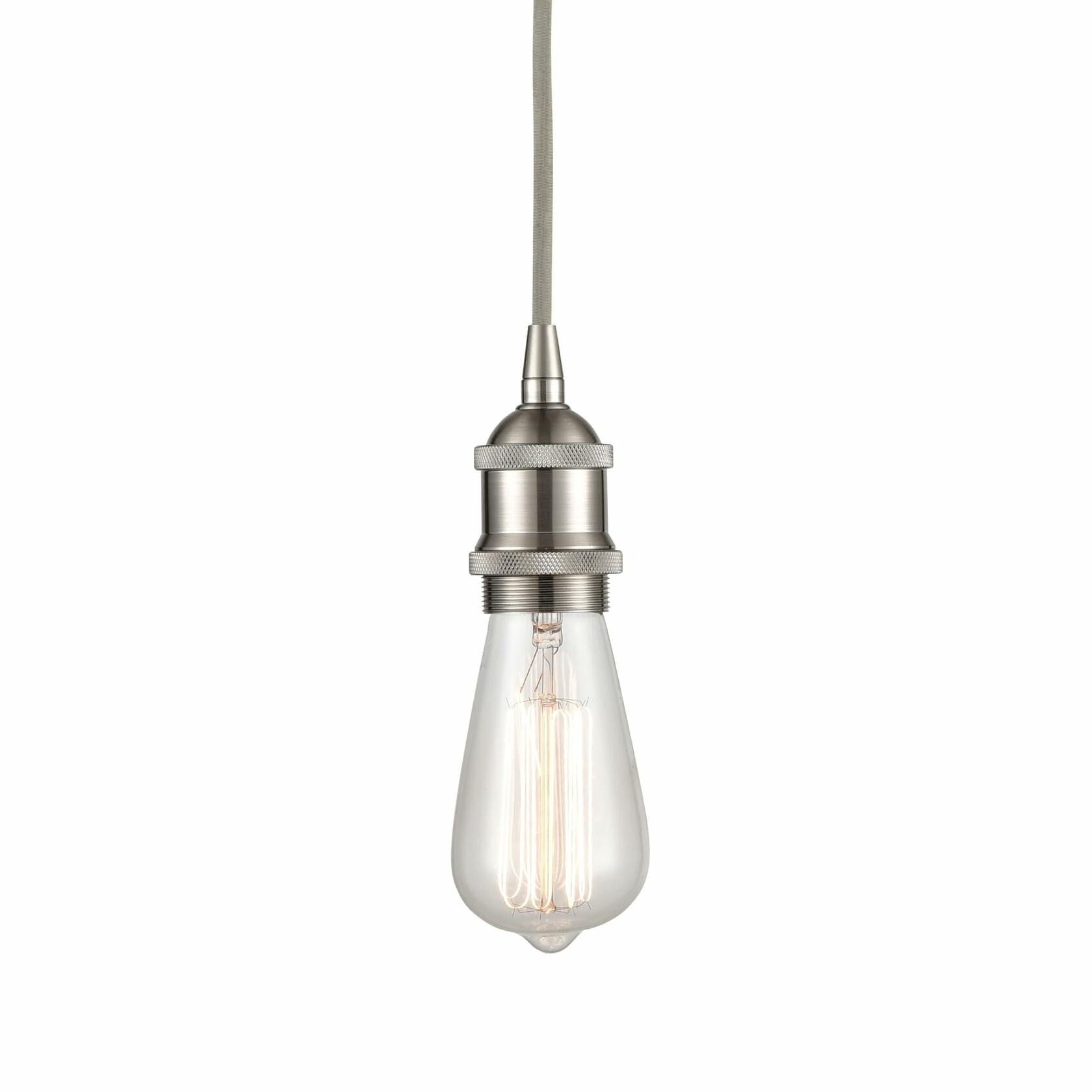 Innovations Lighting 616-1P-SN Bare Bulb 1 Light Cord Set, Satin Nickel