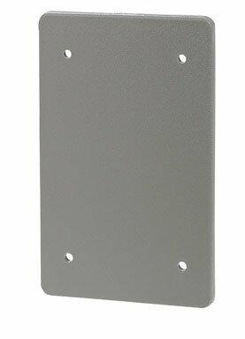 Taymac Blank Cover Wp Plastic 1 Gang Gray Shrinkwrap